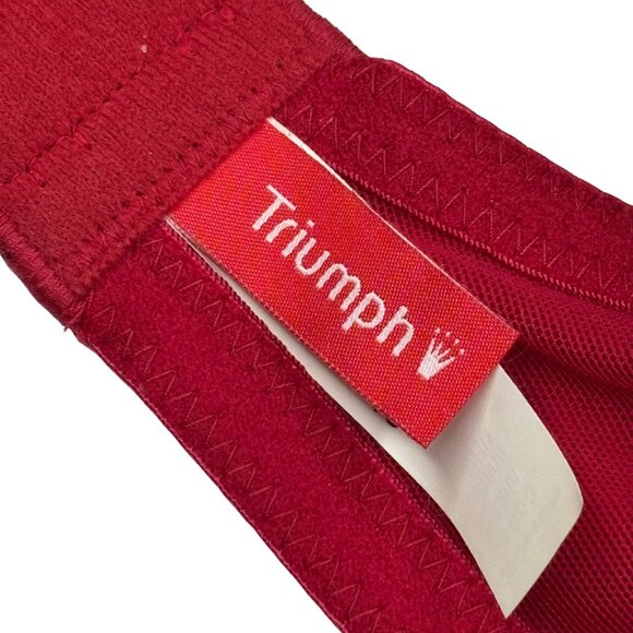 NWT Triumph “Satin Shine WHU” Lace Push-Up Bra – 34D (Crimson Red) - Picture 6 of 7
